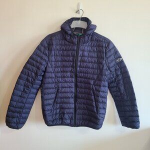 Bear Surfboards Hooded Jacket 90% Down Insulated Blue size L